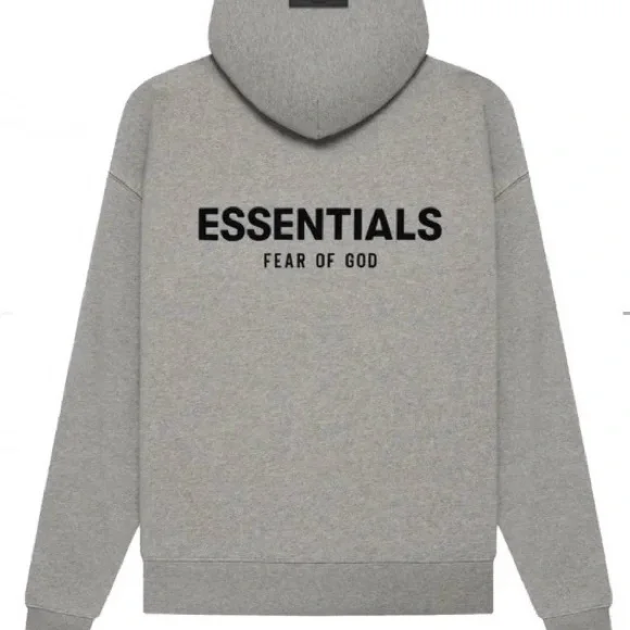 Fear of God Dark Essentials Oatmeal Hoodie - Picture 1 of 2